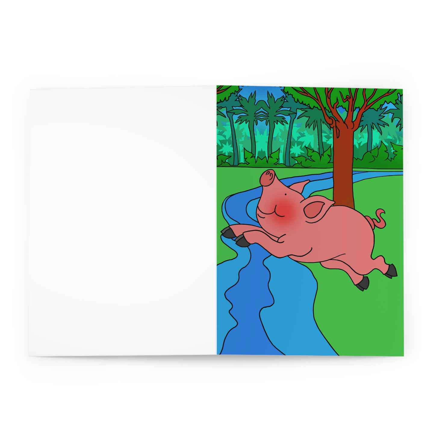 Anansi and the Market Pig! Greeting Cards (5 Pack)