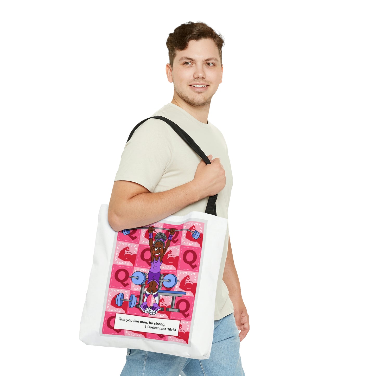 The Bible as Simple as ABC Q AOP Tote Bag