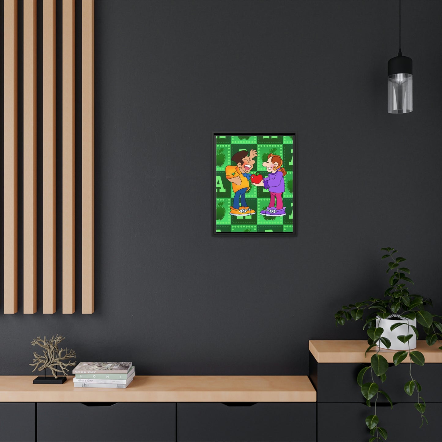 The Bible as Simple as ABC A Matte Canvas, Black Frame