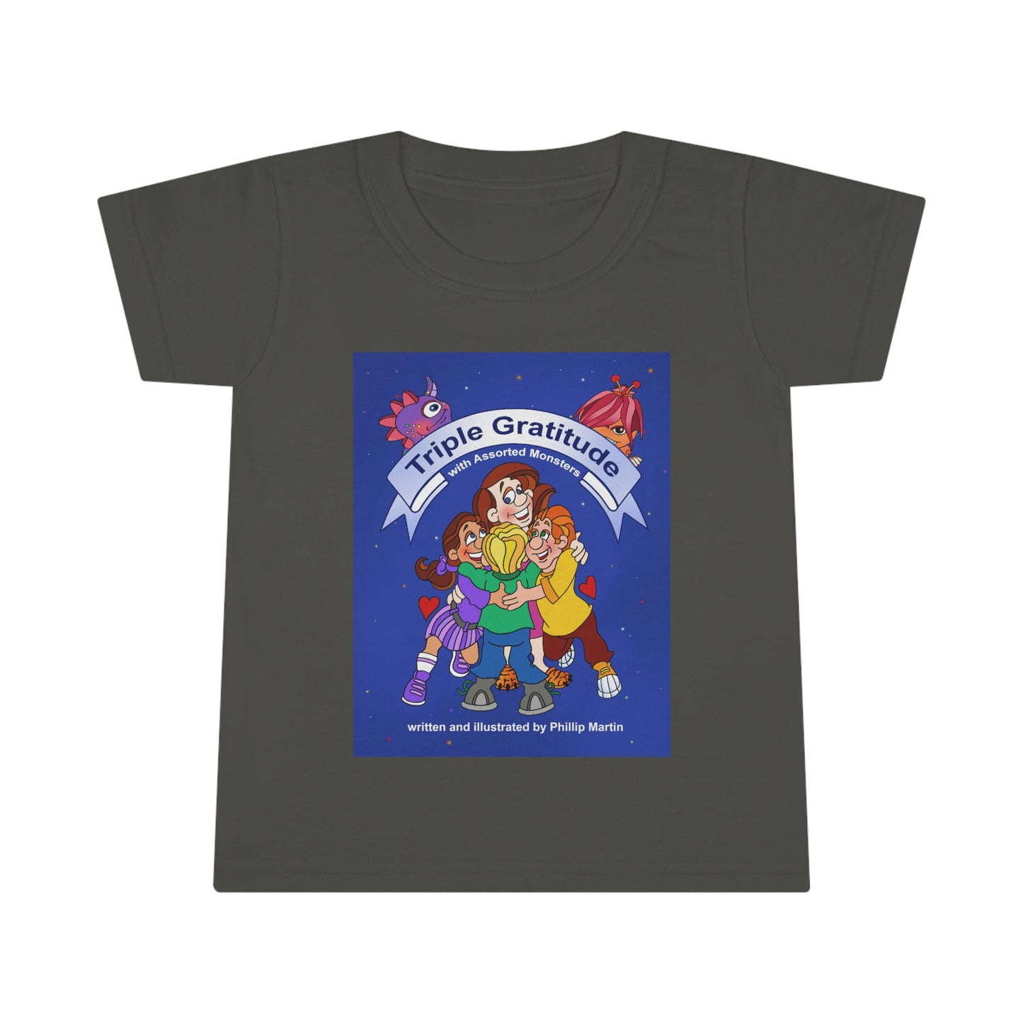 Triple Gratitude with Assorted Monsters Toddler T-shirt