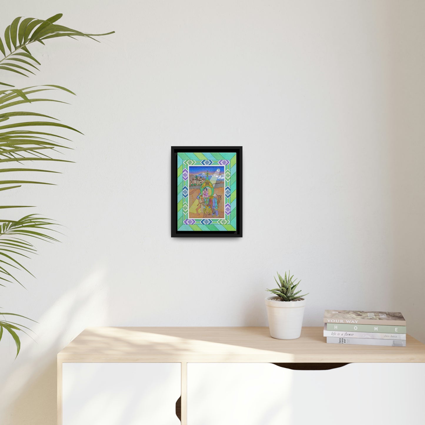 The Stone at the Door! Matte Canvas, Black Frame