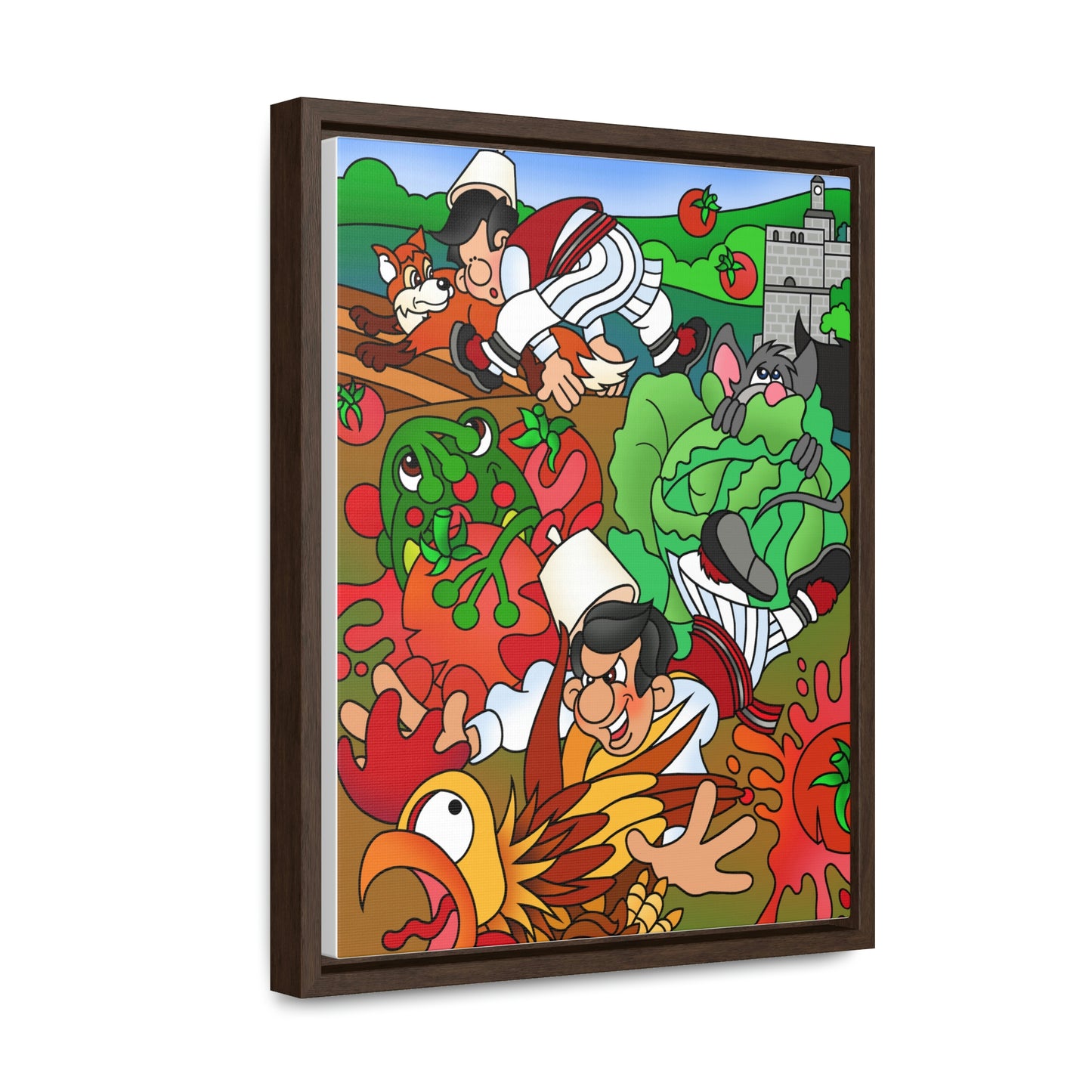 The Half Rooster! Gallery Canvas Wraps, Vertical Frame