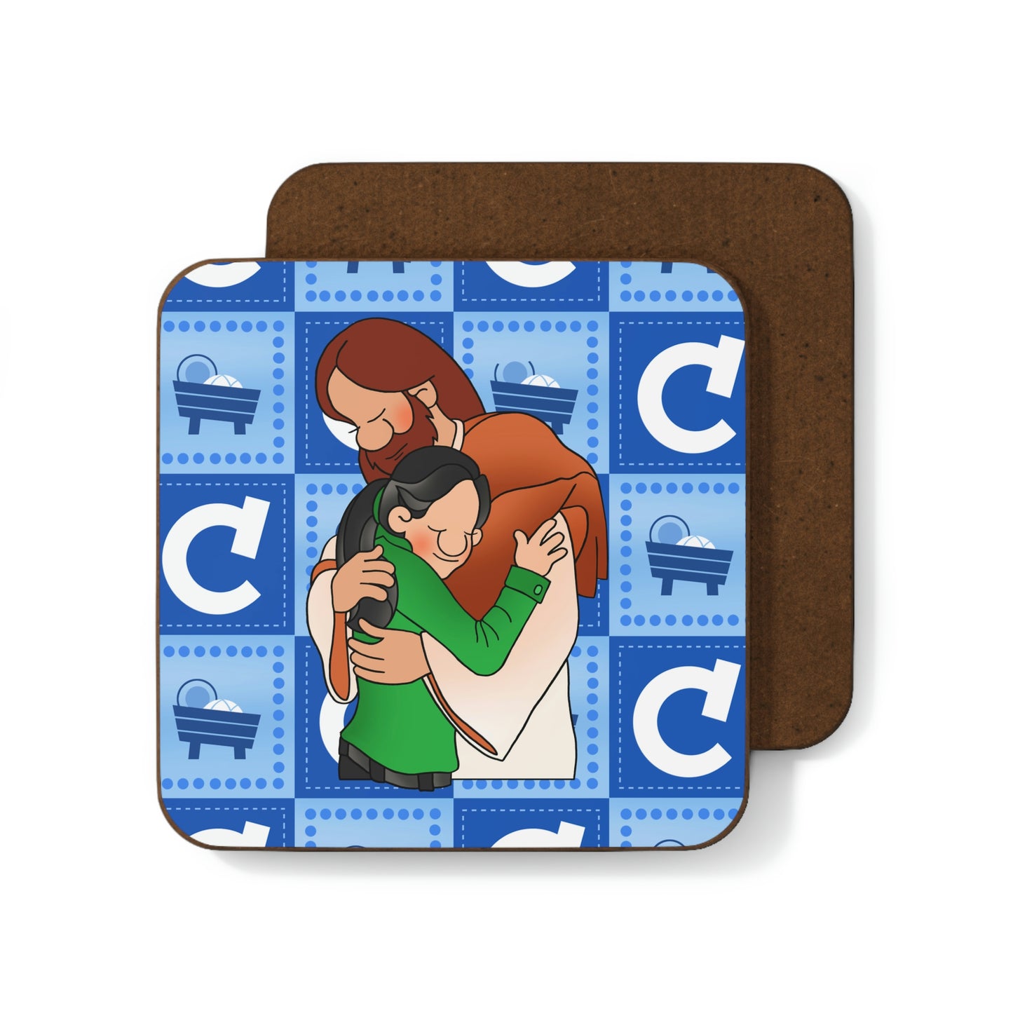 The Bible as Simple as ABC C Hardboard Back Coaster