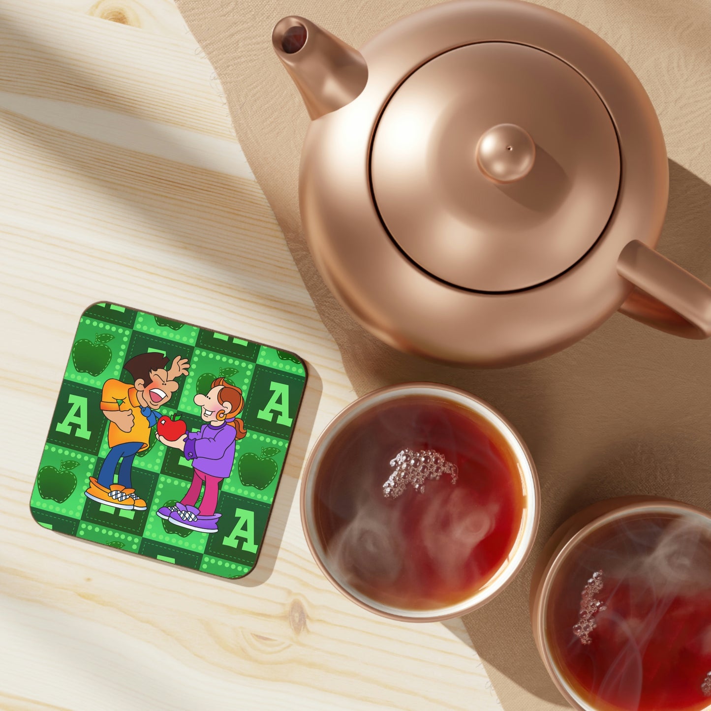The Bible as Simple as ABC A Hardboard Back Coaster