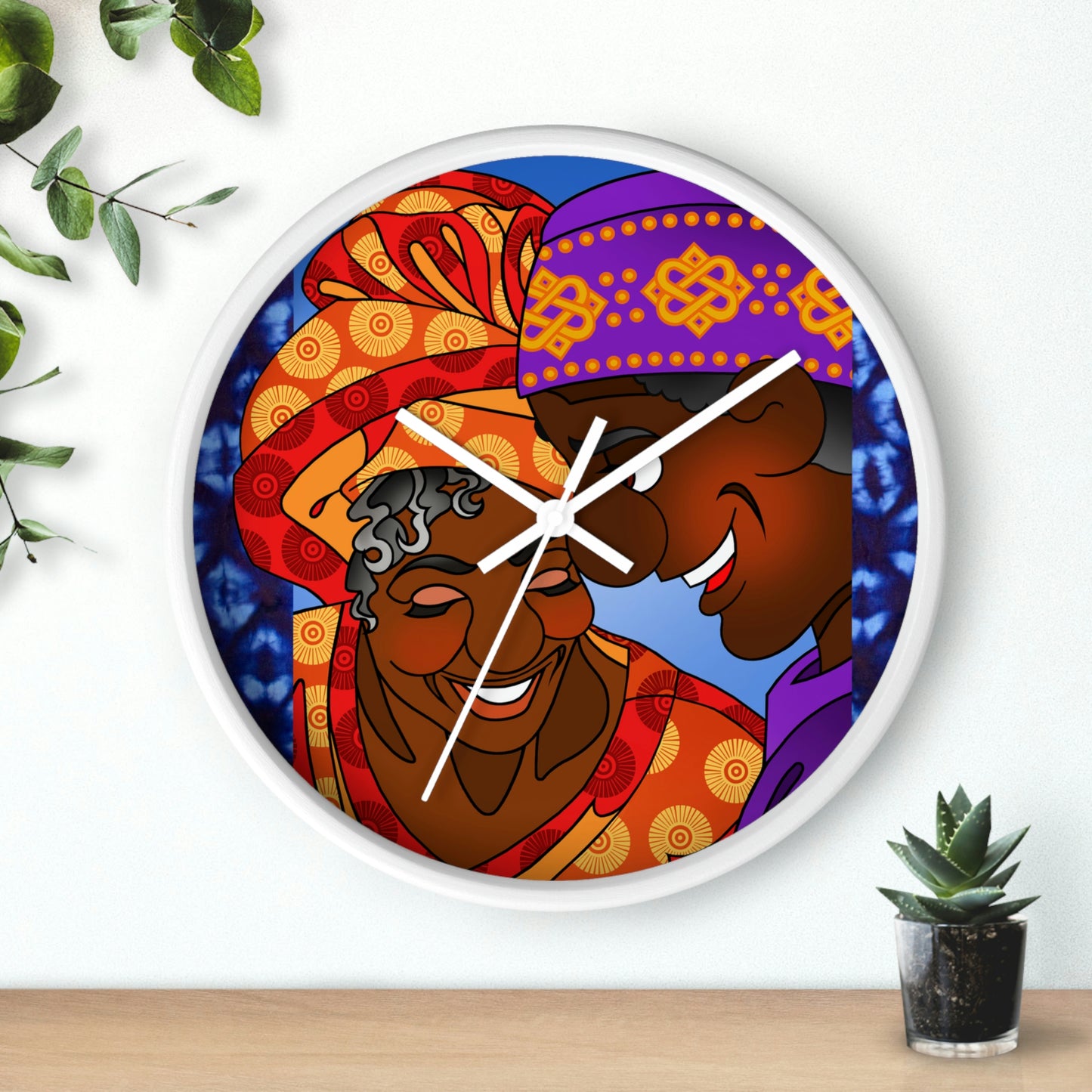 The Paramount Chief and One Wise Woman Wall clock