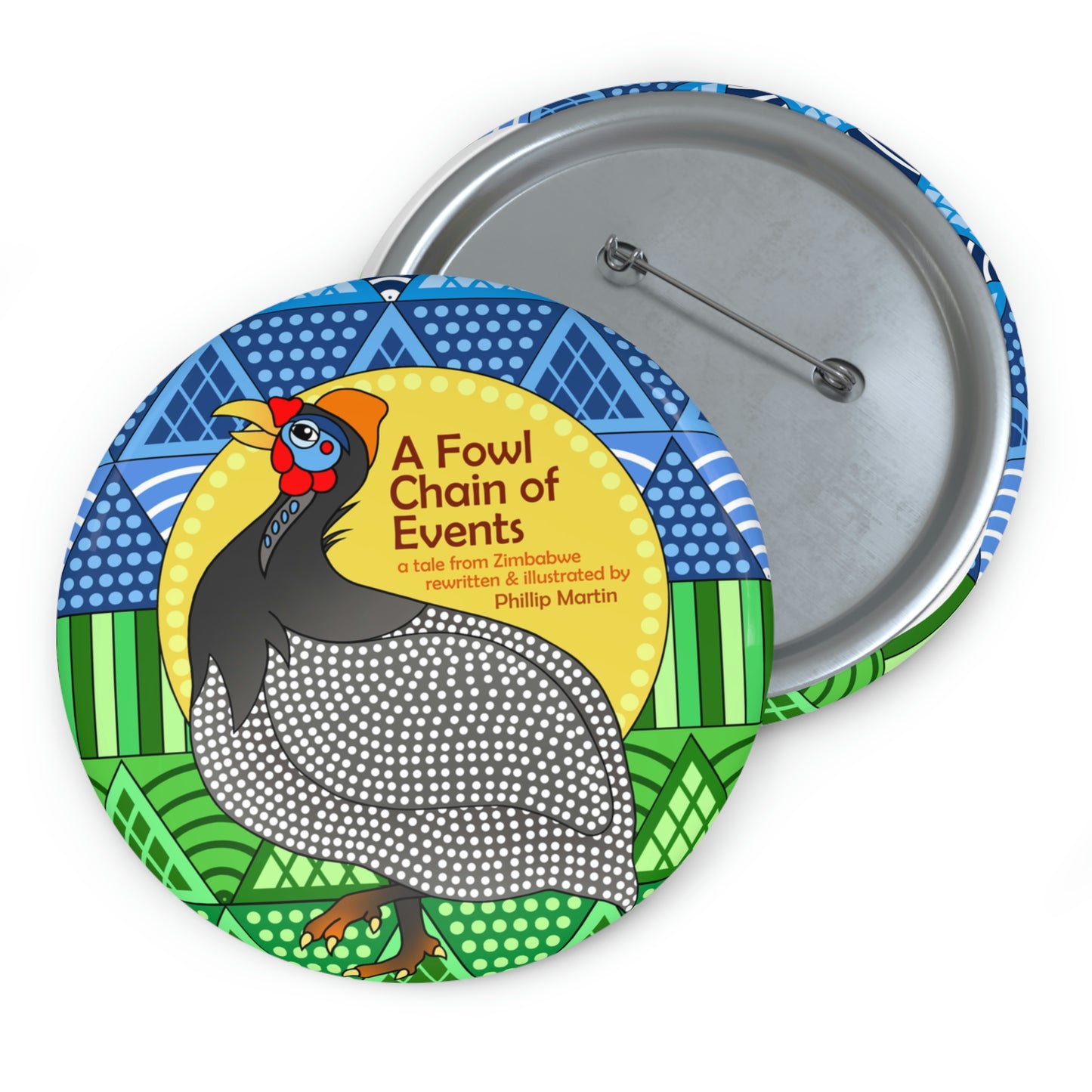 A Fowl Chain of Events Custom Pin Buttons