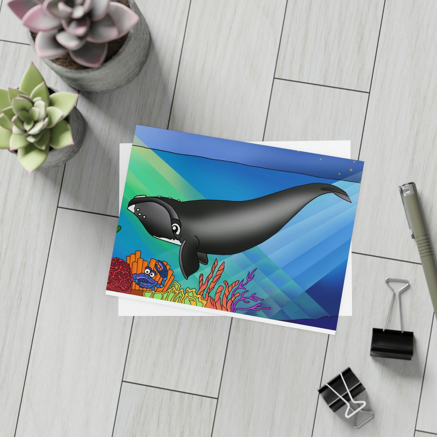 Gray Whale Greeting Card Bundles (envelopes not included)
