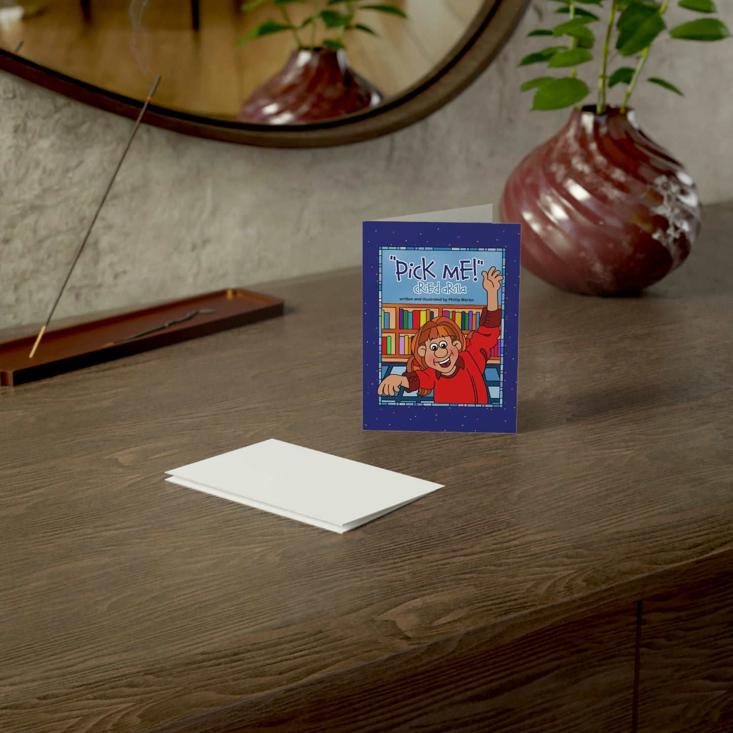 Pick Me Cried Arilla Greeting Cards (1, 10, 30, and 50pcs)