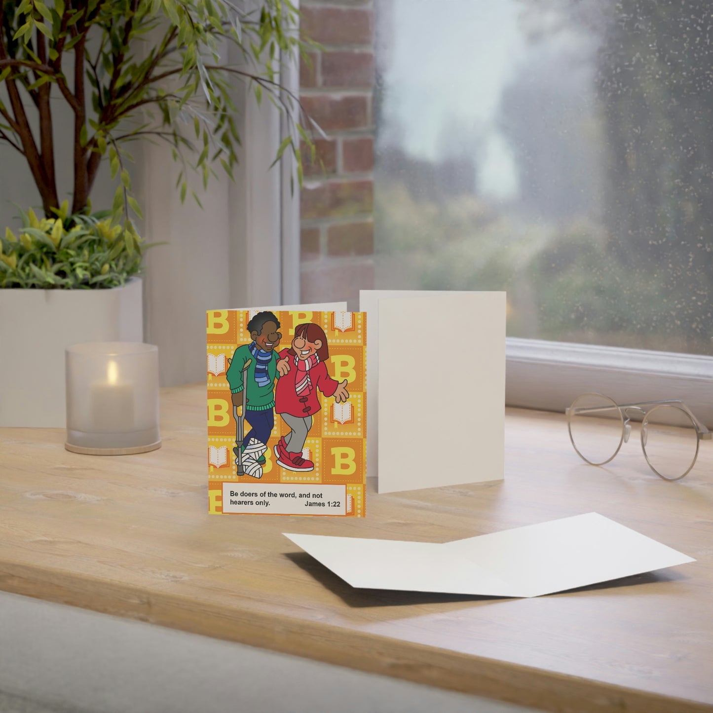 The Bible as Simple as ABC B Greeting Cards (1, 10, 30, and 50pcs)