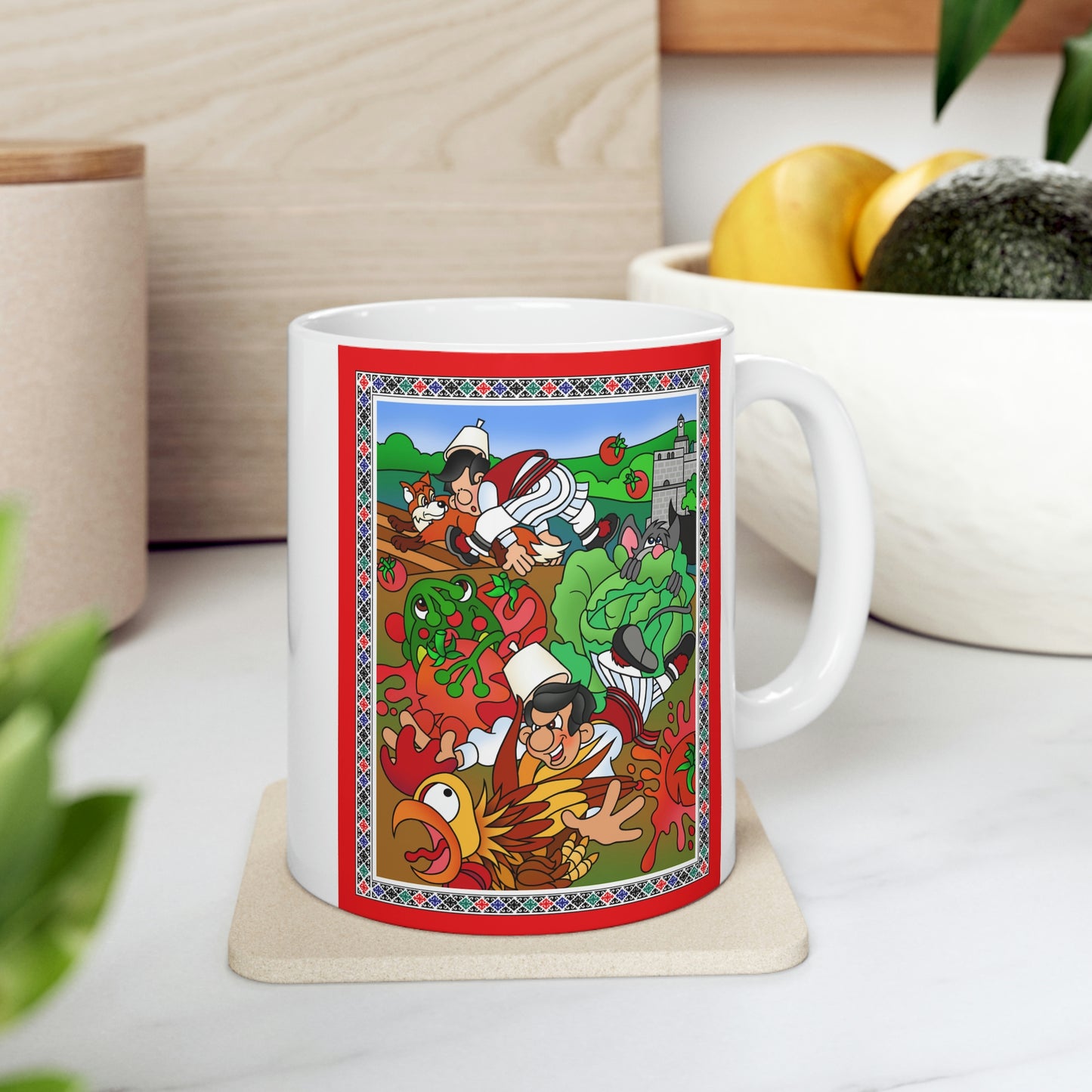The Half Rooster! Ceramic Mug 11oz