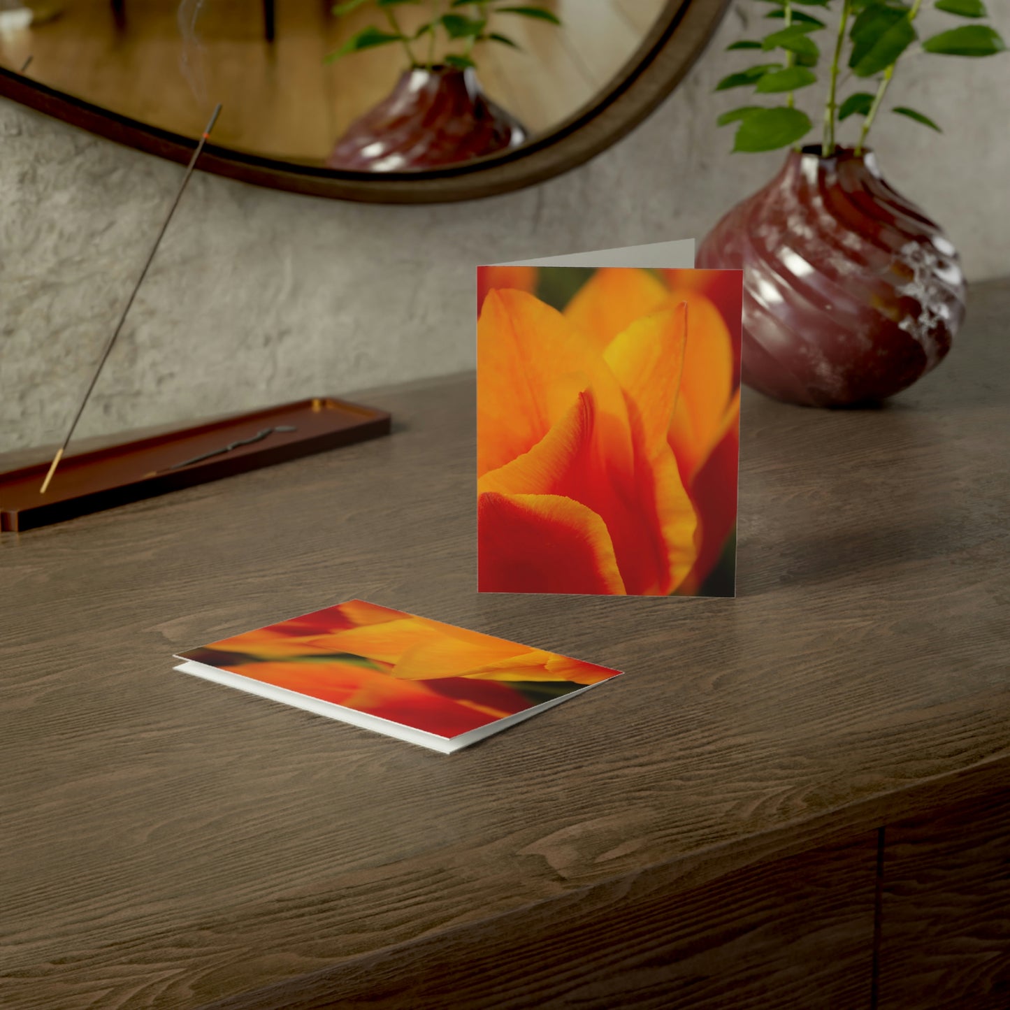 Flowers 15 Greeting Cards (1, 10, 30, and 50pcs)