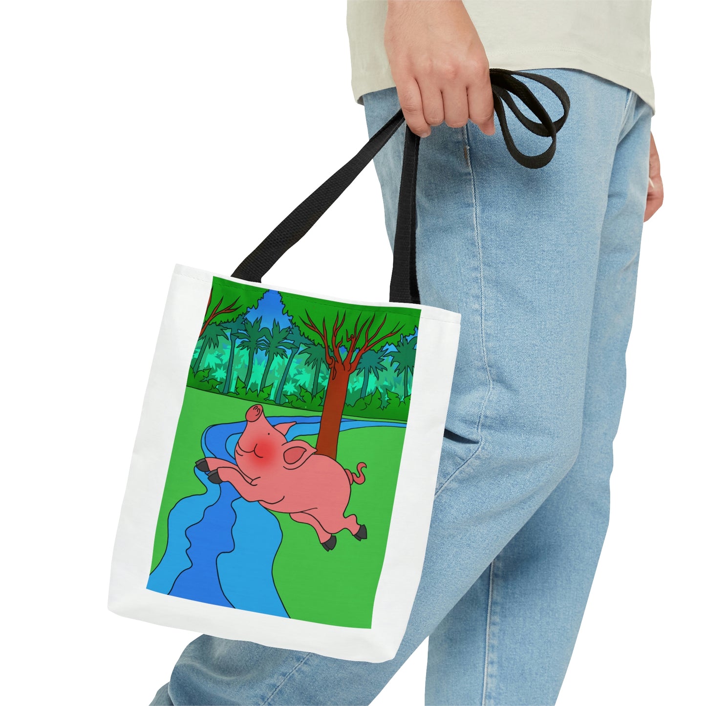Anansi and the Market Pig! AOP Tote Bag