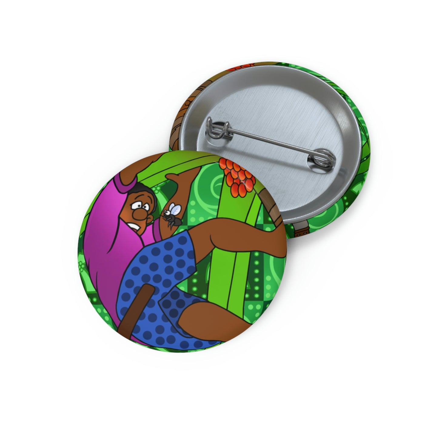 A Fowl Chain of Events! Custom Pin Buttons