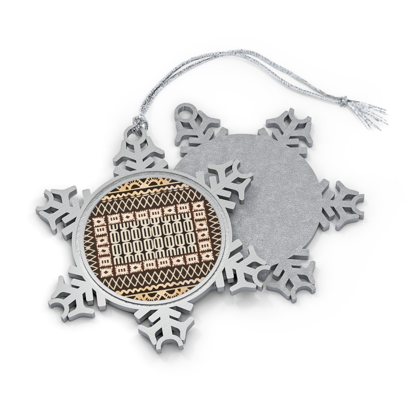 Little Friends c Pewter Snowflake Ornament