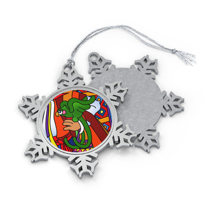 Missing a Few Jewels b Pewter Snowflake Ornament