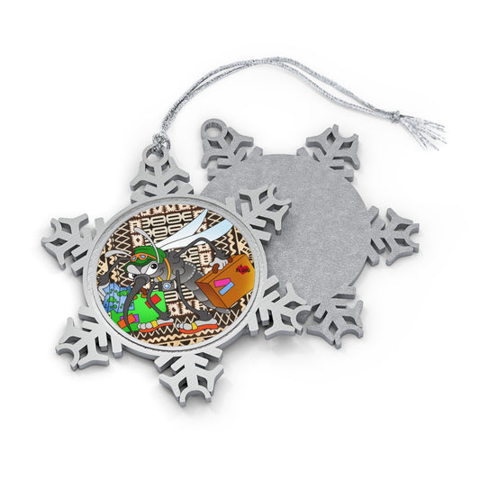 Little Friends b Pewter Snowflake Ornament