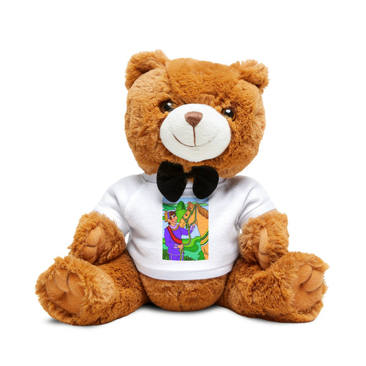 Missing a Few Jewels a Teddy Bear with T-Shirt