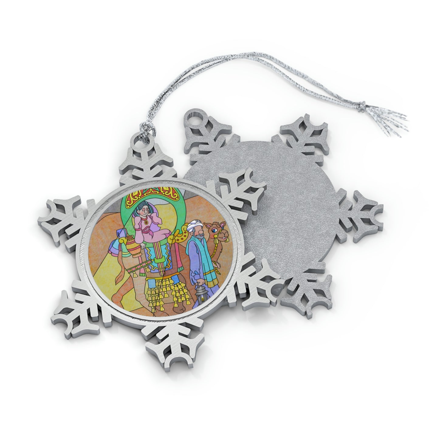 The Stone at the Door! Pewter Snowflake Ornament