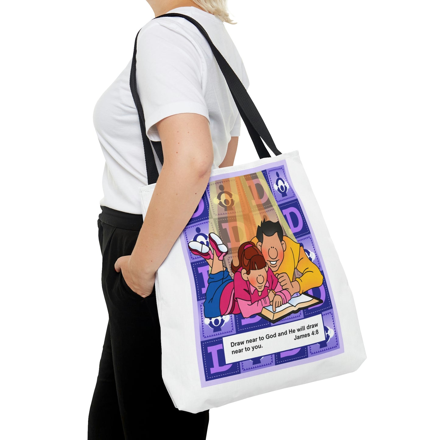 The Bible as Simple as ABC D AOP Tote Bag