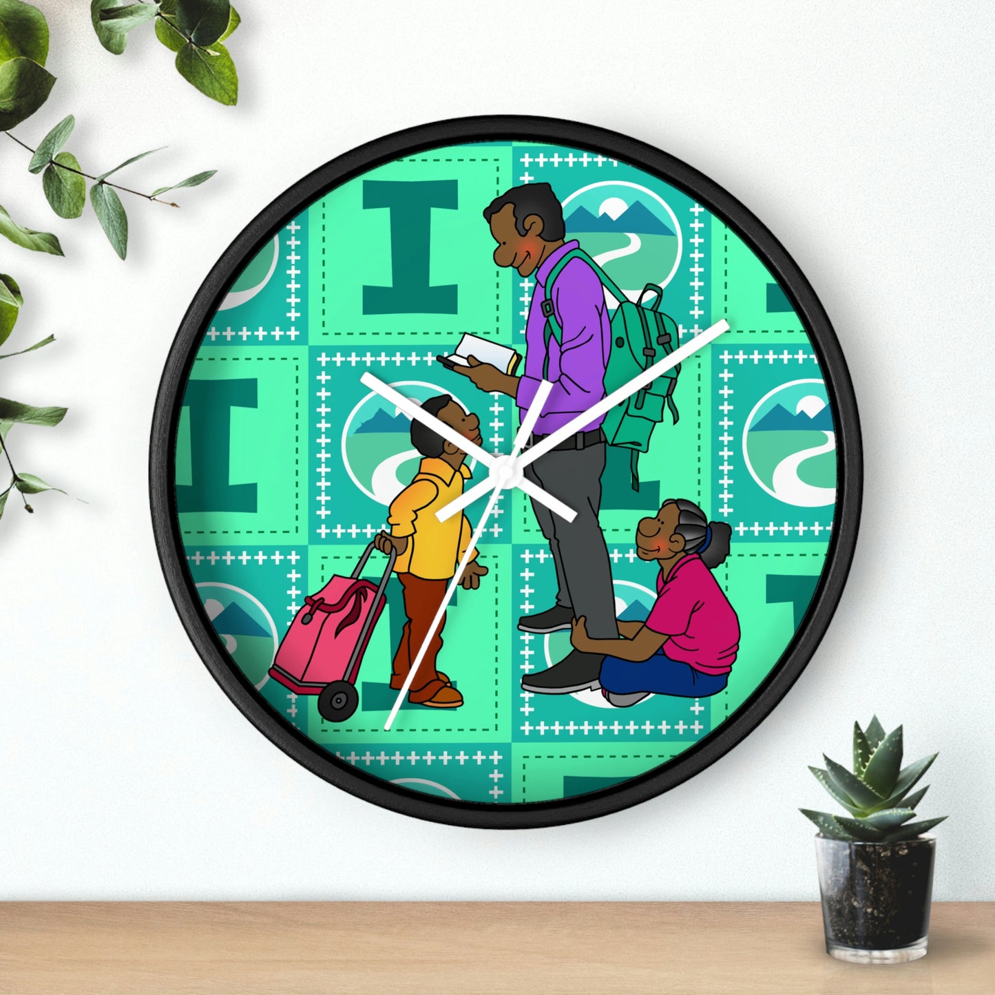 The Bible as Simple as ABC I Wall Clock