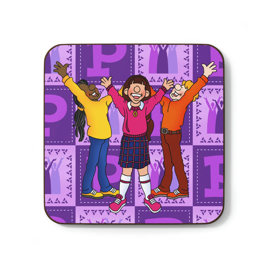 The Bible as Simple as ABC P Hardboard Back Coaster