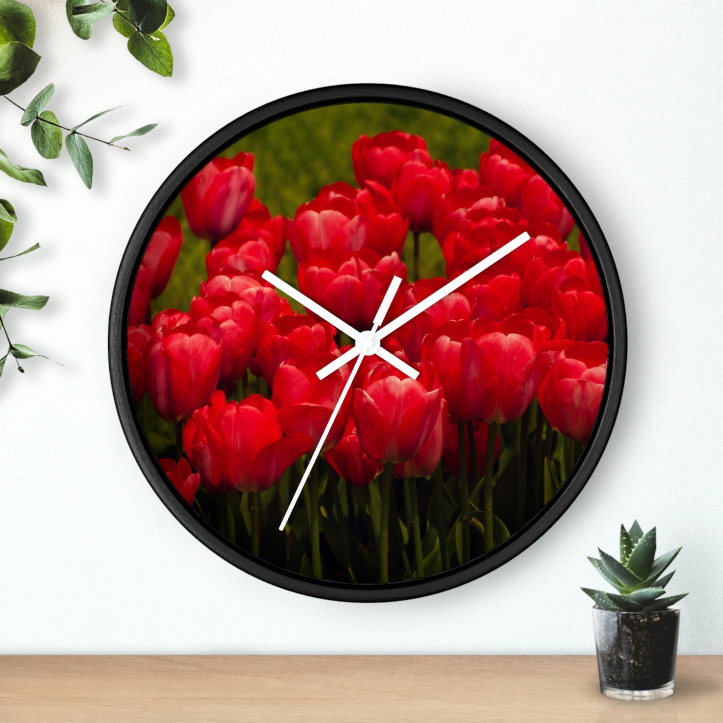 Flowers 21 Wall Clock