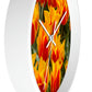 Flowers 18 Wall Clock