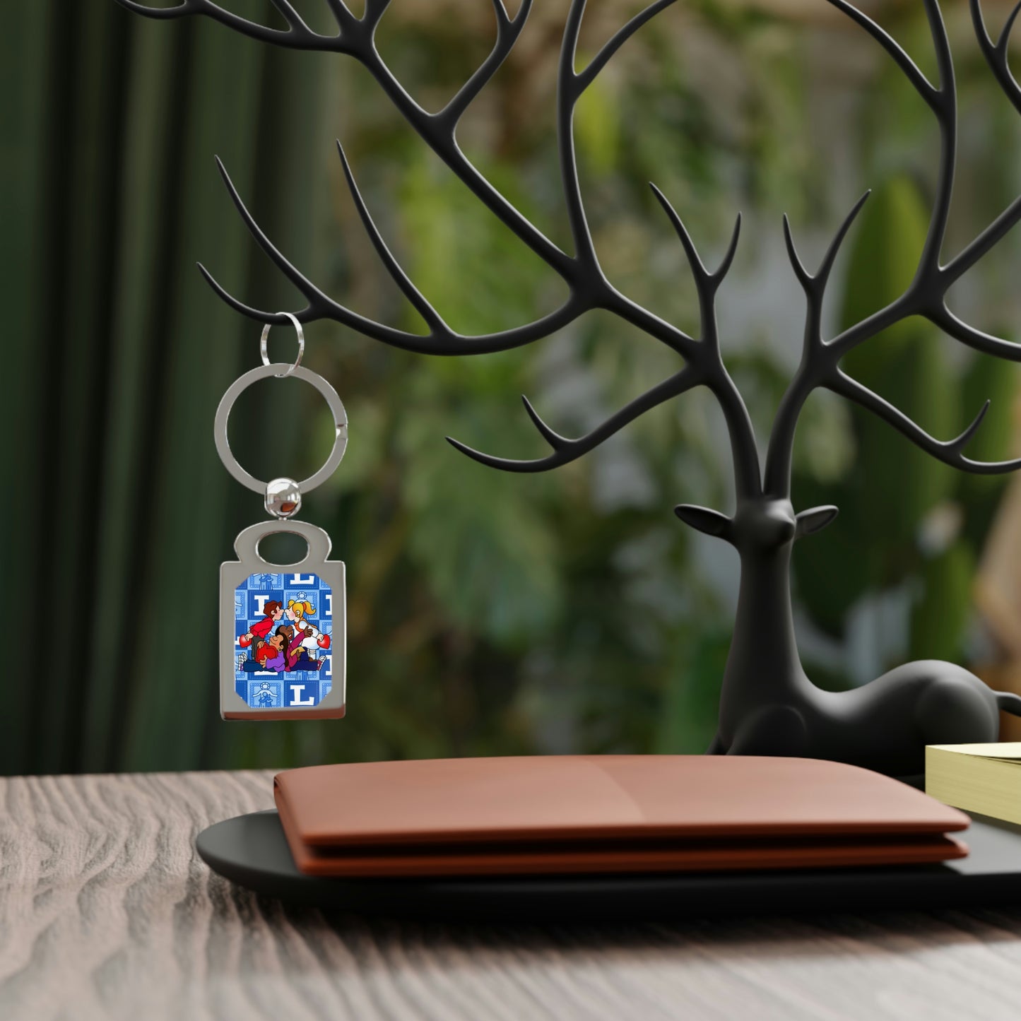 The Bible as Simple as ABC L Rectangle Photo Keyring