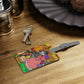 Anansi and the Market Pig Saffiano Polyester Luggage Tag, Rectangle