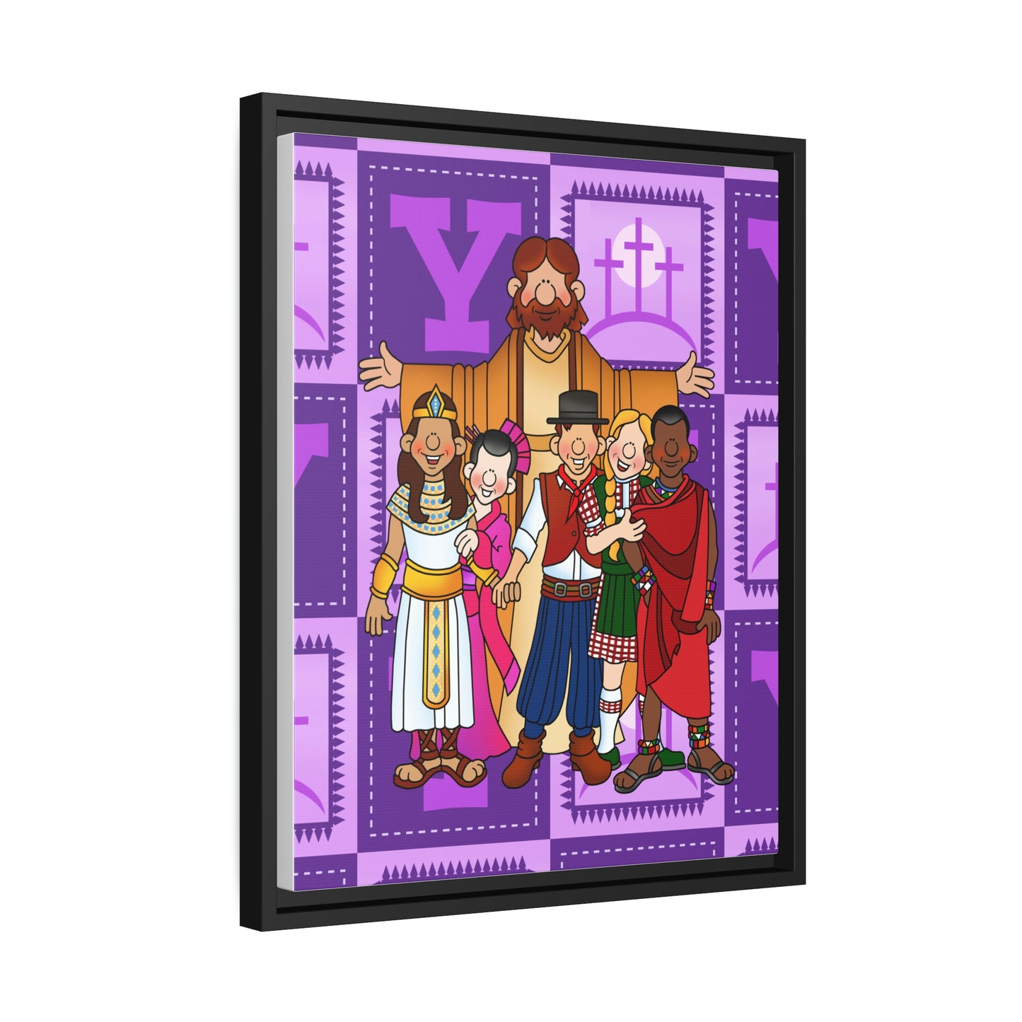 The Bible as Simple as ABC Y Matte Canvas, Black Frame