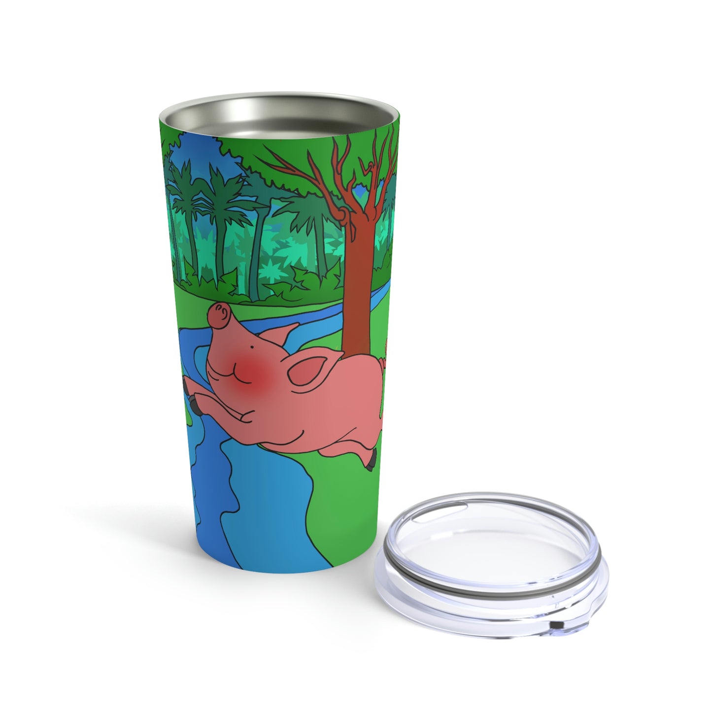 Anansi and the Market Pig! Tumbler 20oz