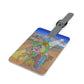 The Stone at the Door! Saffiano Polyester Luggage Tag, Rectangle