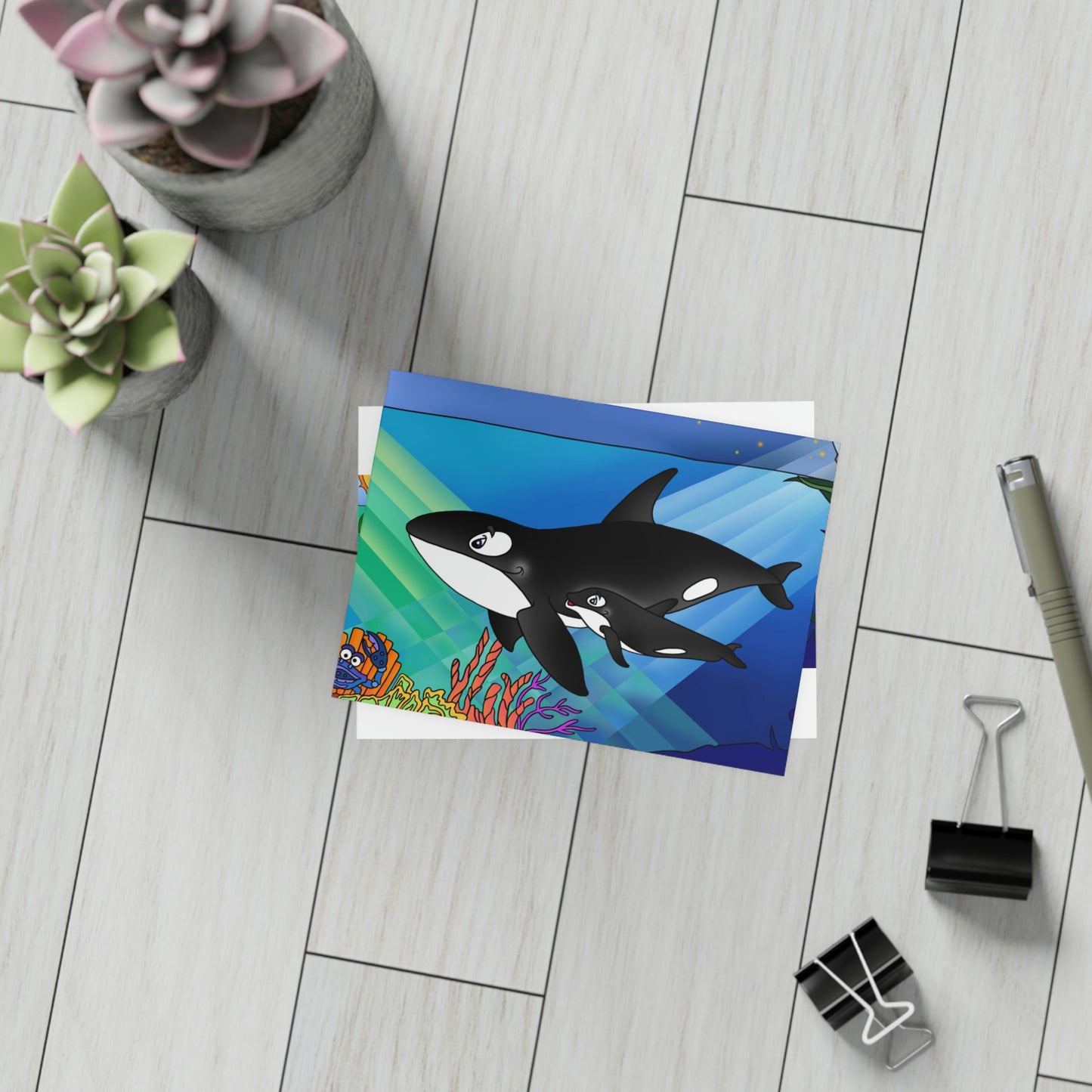 Orcas Greeting Card Bundles (envelopes not included)