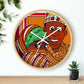 The Kitty Cat Cried! Wall clock