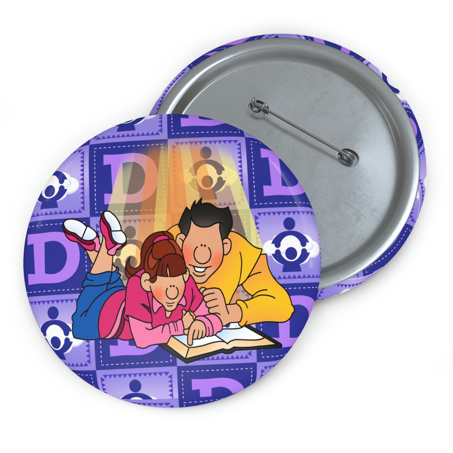 The Bible as Simple as ABC D Custom Pin Buttons