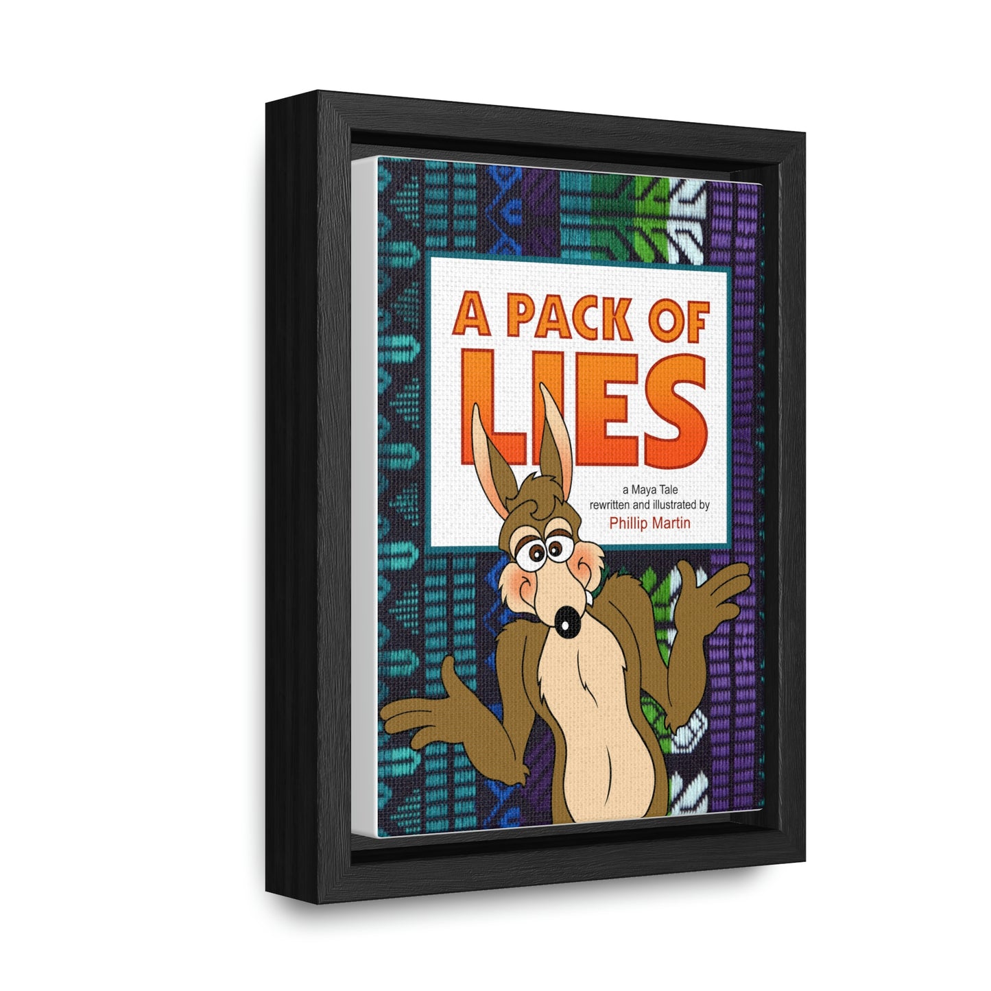 A Pack of Lies Gallery Canvas Wraps, Vertical Frame