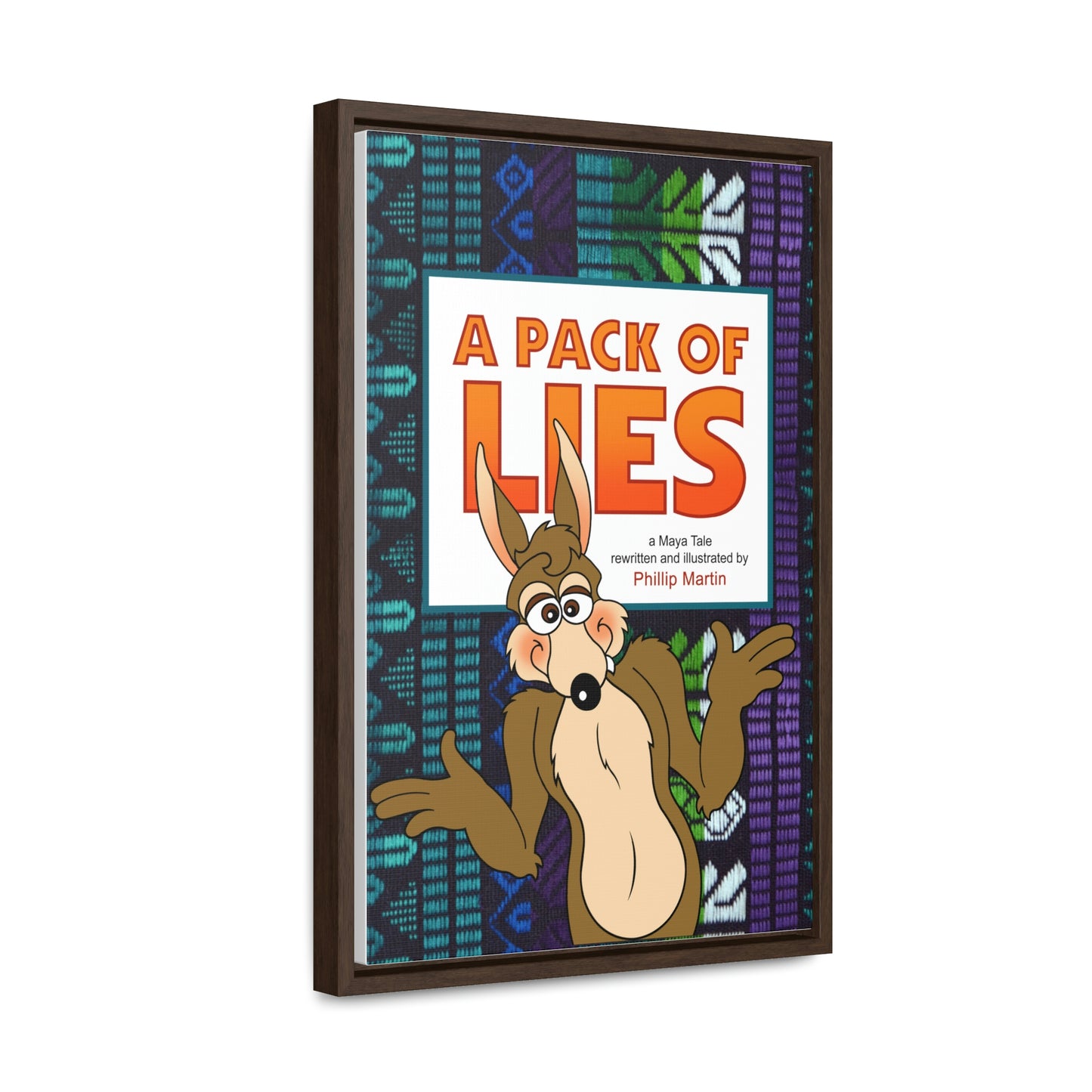 A Pack of Lies Gallery Canvas Wraps, Vertical Frame