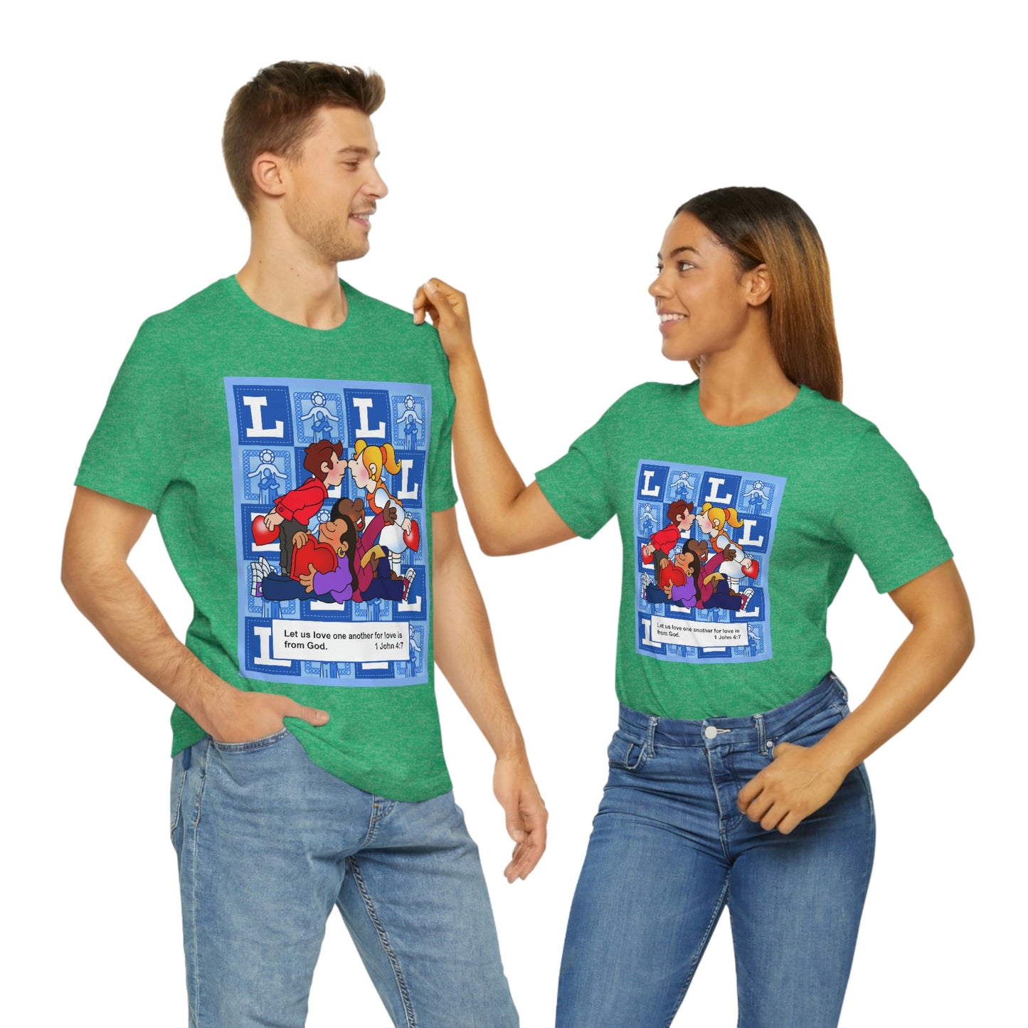 The Bible as Simple as ABC L Unisex Jersey Short Sleeve Tee