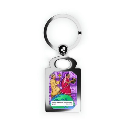 The Bible as Simple as ABC G Rectangle Photo Keyring