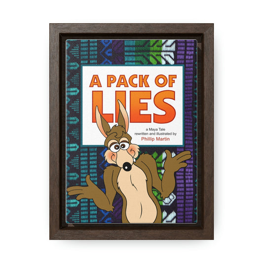 A Pack of Lies Gallery Canvas Wraps, Vertical Frame