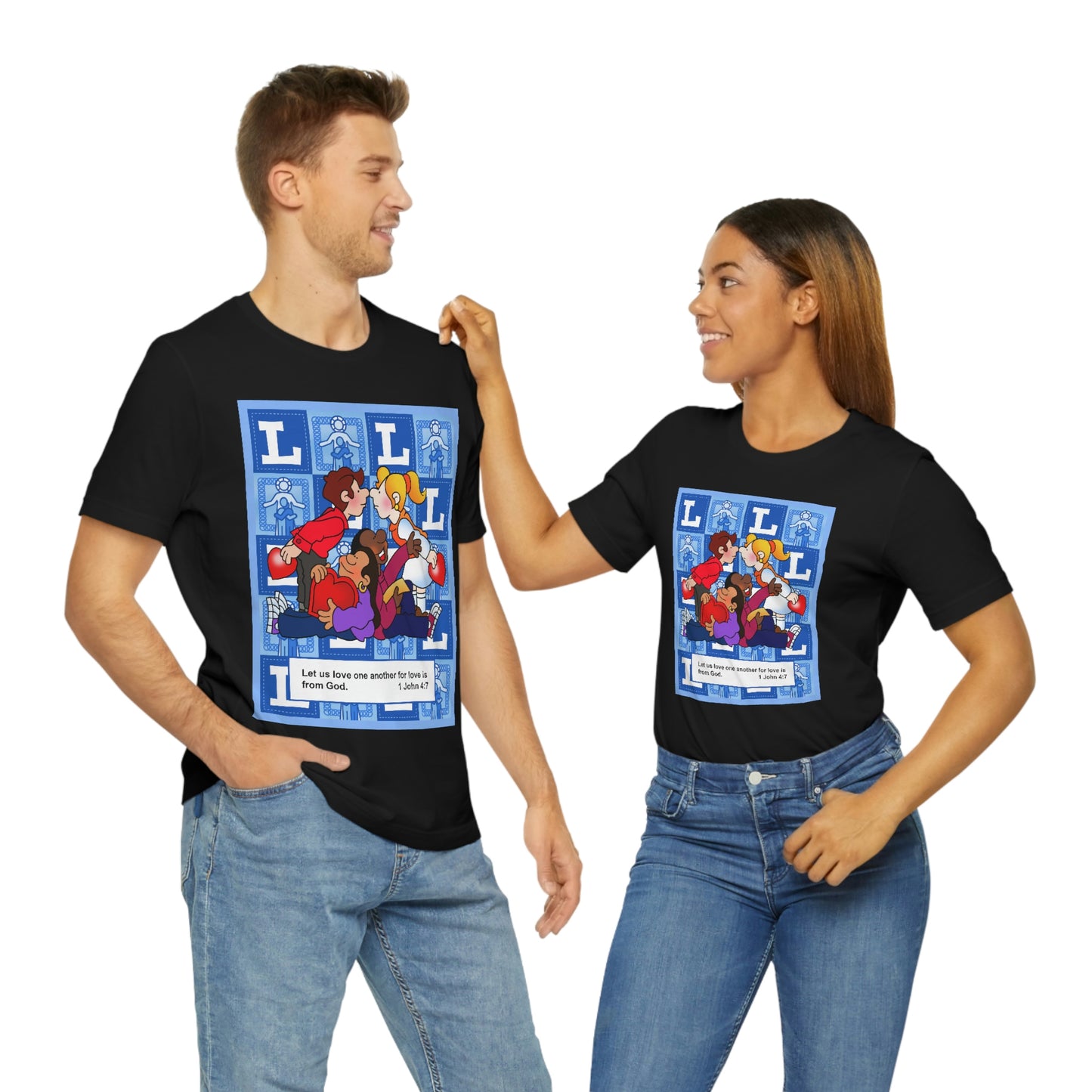 The Bible as Simple as ABC L Unisex Jersey Short Sleeve Tee