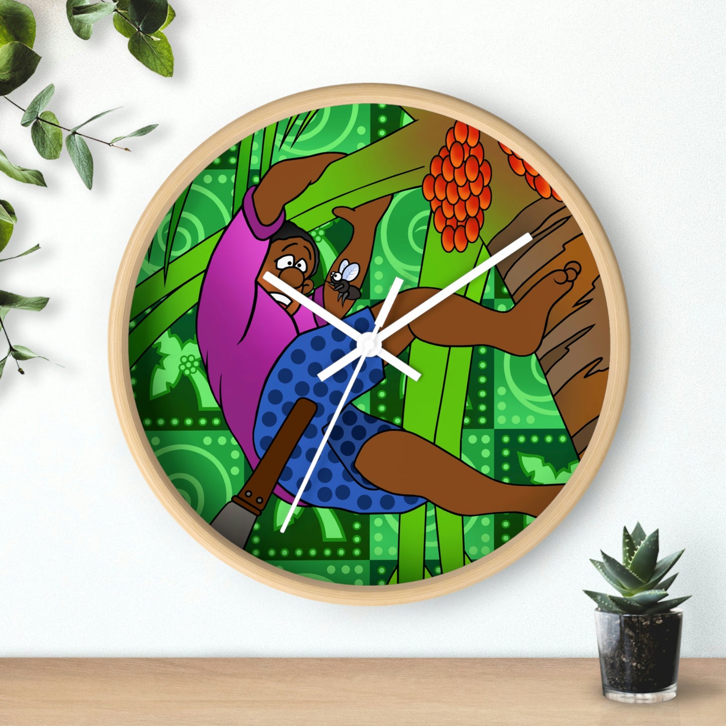 A Fowl Chain of Events! Wall Clock