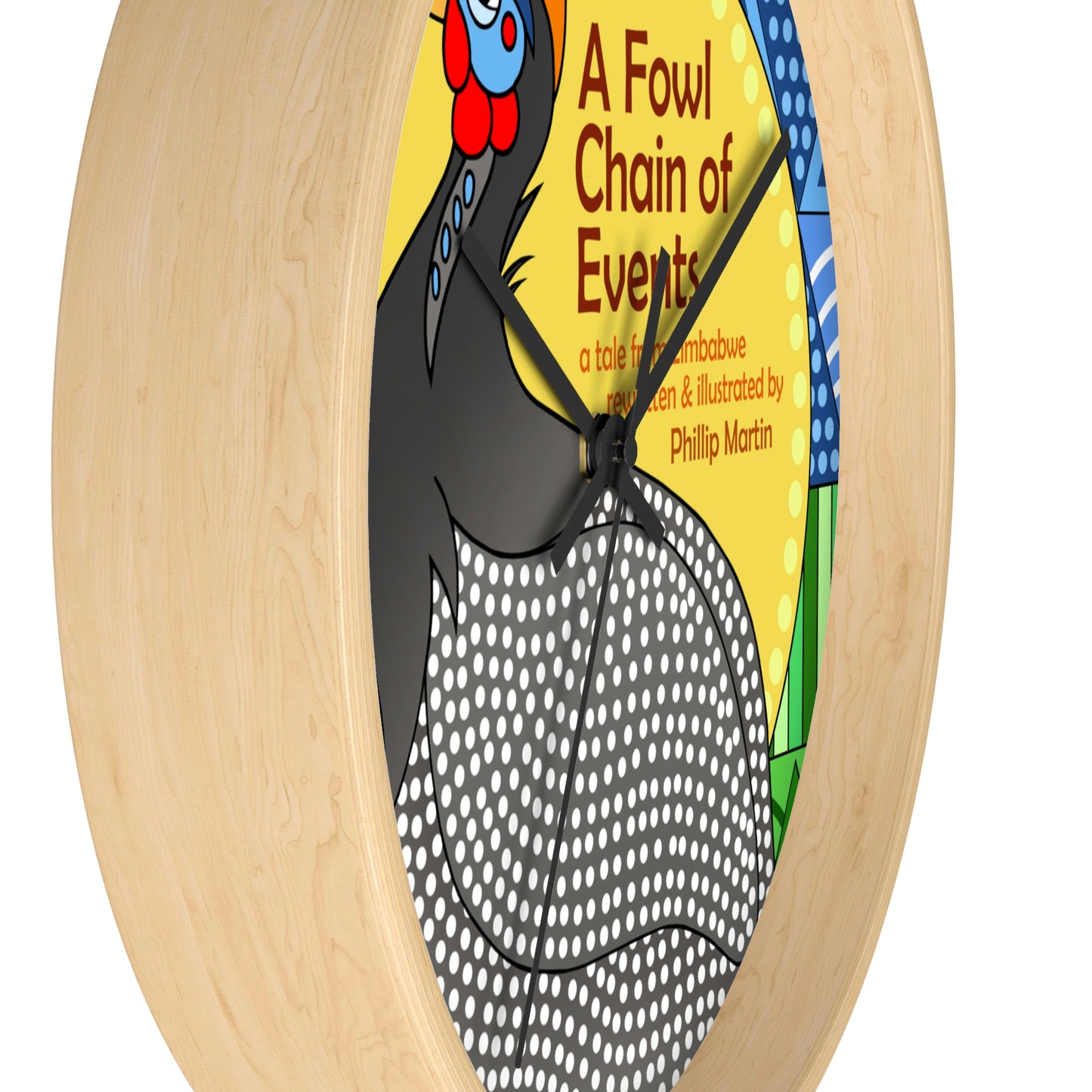 A Fowl Chain of Events Wall clock