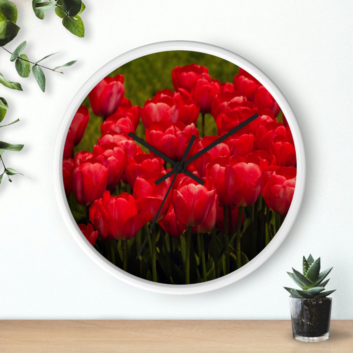 Flowers 21 Wall Clock