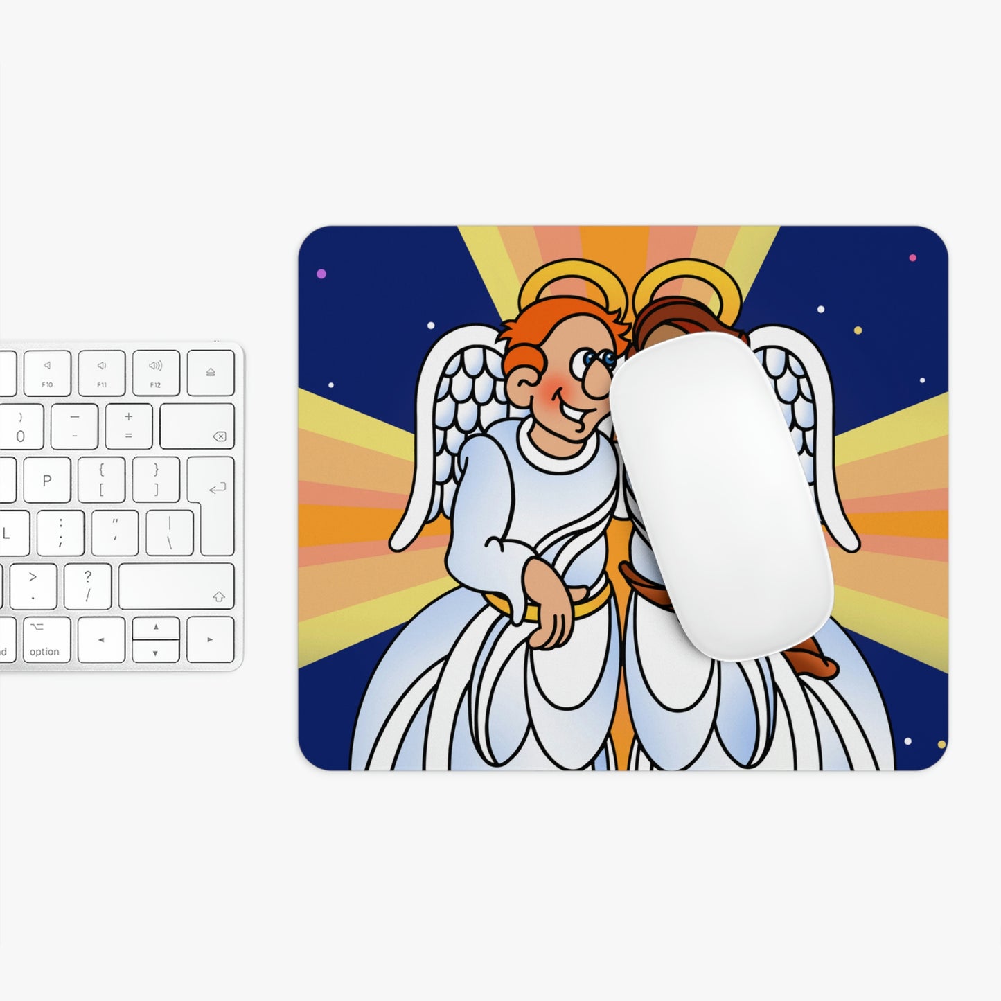 Hark and Harold Angel Sing Rectangle Mouse Pad