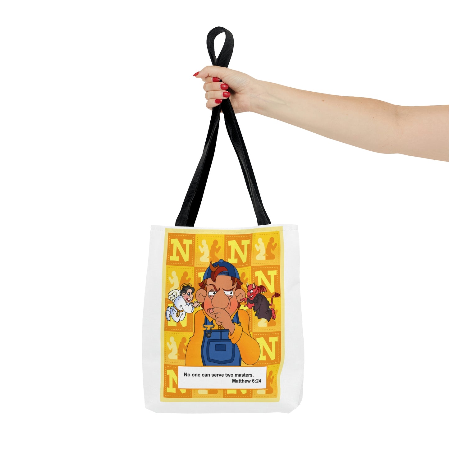 The Bible as Simple as ABC N AOP Tote Bag