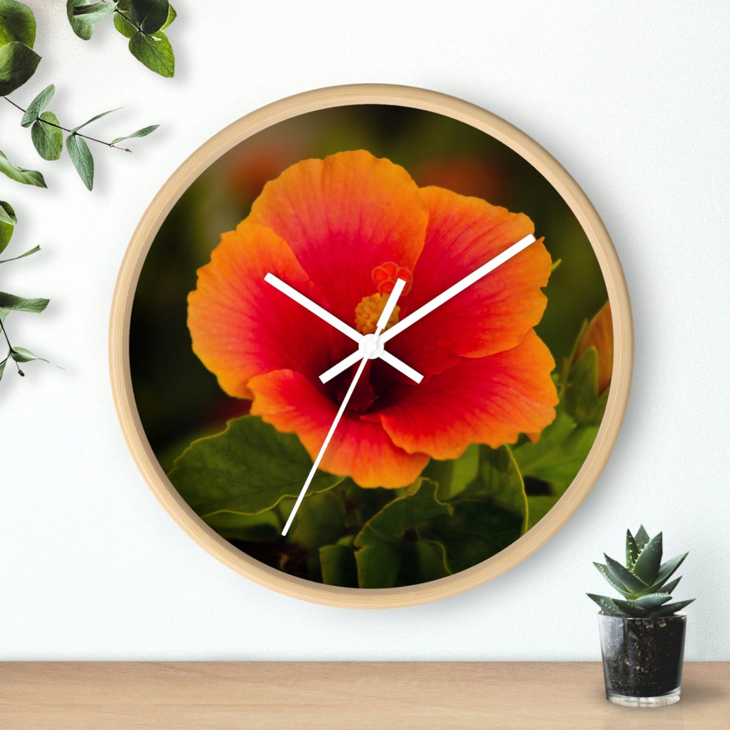 Flowers 31 Wall Clock