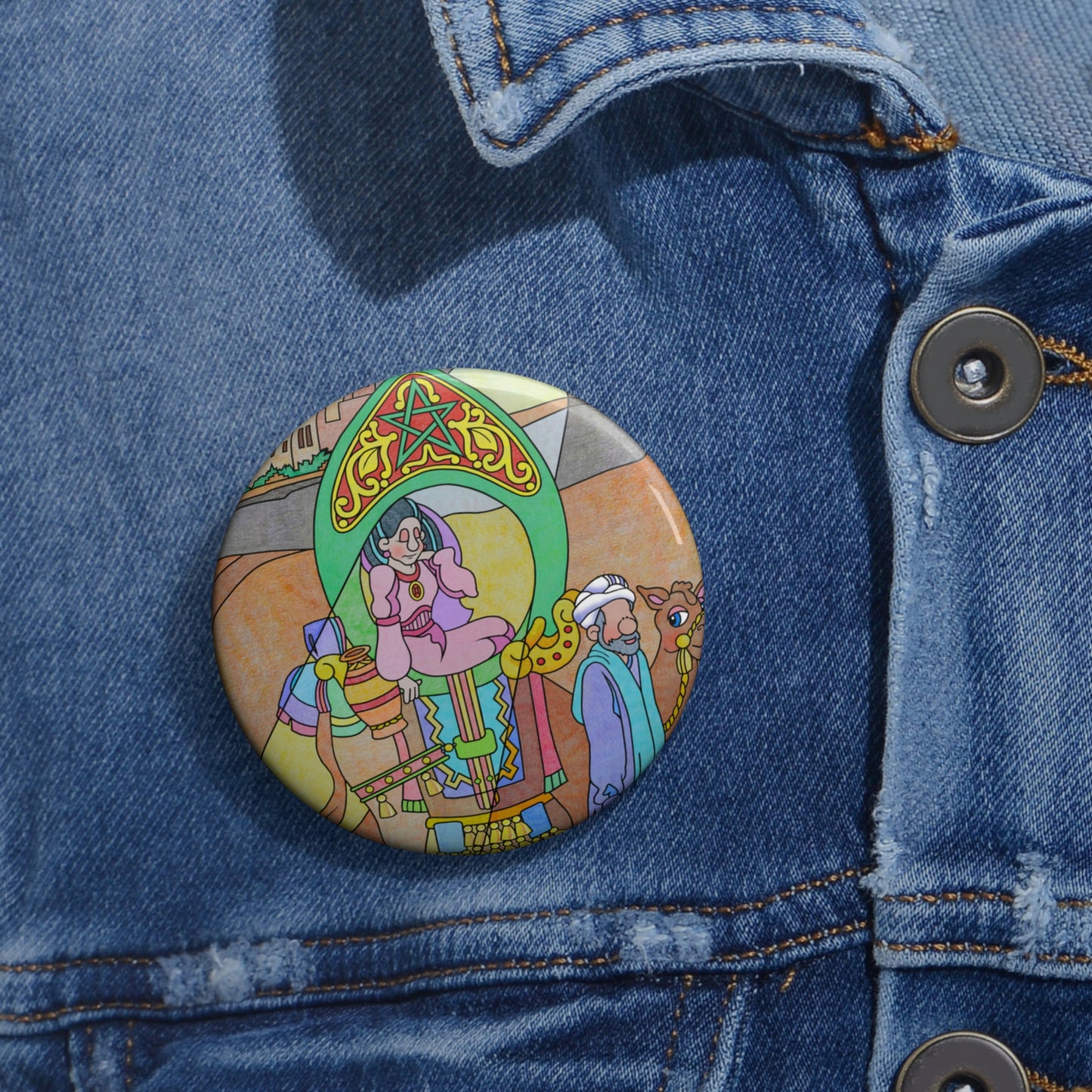 The Stone at the Door! Custom Pin Buttons