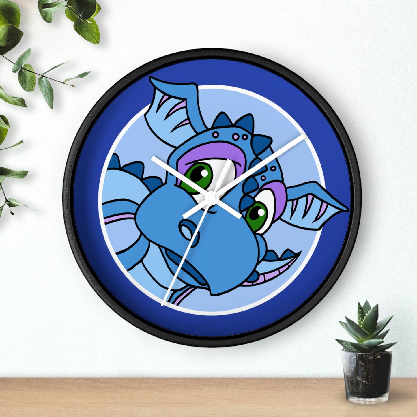 Triple Gratitude with Assorted Monsters! Wall clock