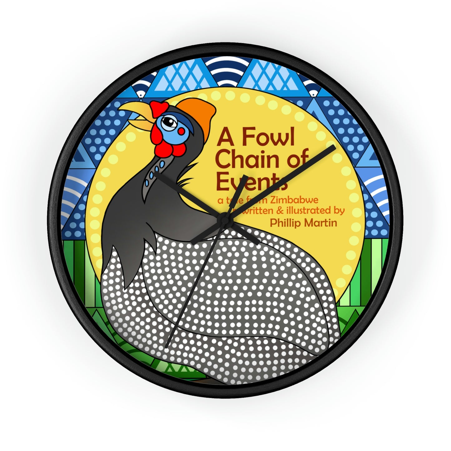 A Fowl Chain of Events Wall clock